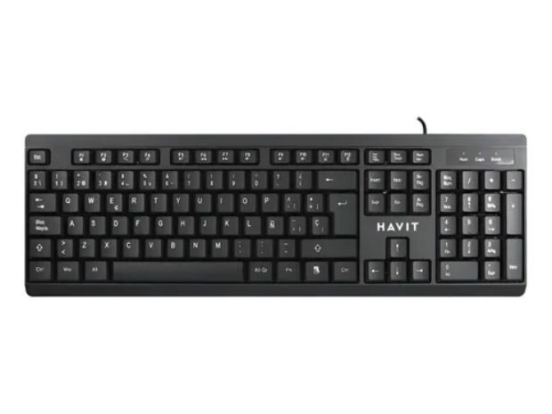 &ua KIT TECLADO PC CON CABLE HAVIT KB376